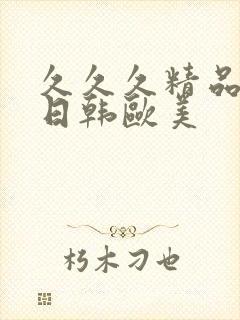 久久久精品国产日韩欧美