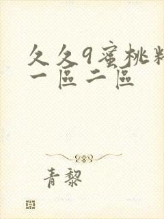 久久9蜜桃精品一区二区