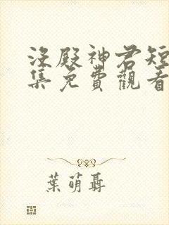没殿神君短剧全集免费观看