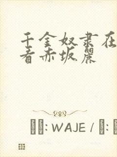 千金奴隶在线观看赤坂丽