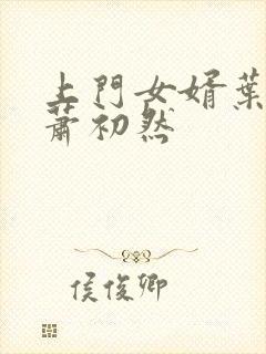 上门女婿叶辰,萧初然封面