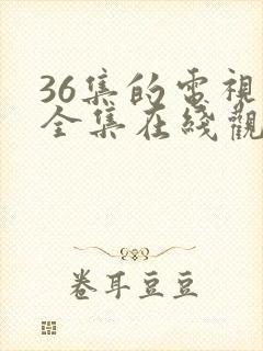 36集的电视剧全集在线观看封面