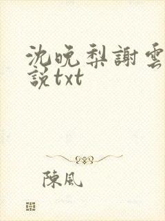 沈晚梨谢云迟小说txt封面