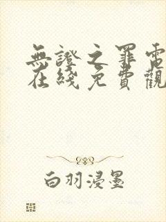 无证之罪电视剧在线免费观看