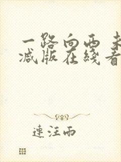 一路向西 未删减版在线看