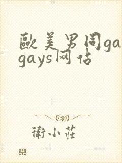 欧美男同gaygays网站