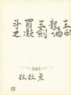 斗罗三龙王传说之凝剑 酒醉而言