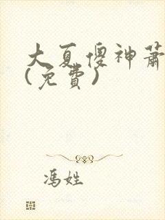 大夏傻神萧天路(免费)