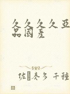 久久久久亚洲精品国产