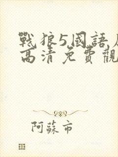 战狼5国语原版高清免费观看