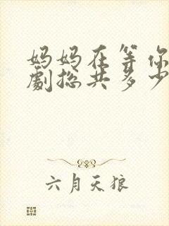 妈妈在等你电视剧总共多少集啊