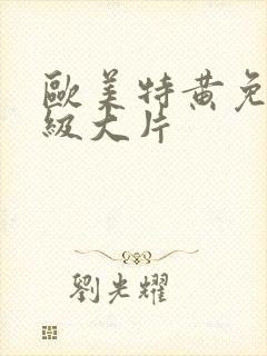 欧美特黄免费一级大片