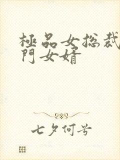 极品女总裁的上门女婿封面