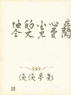 他的小心疼小说全文免费阅读封面