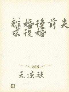 离婚后前夫哭着求复婚封面