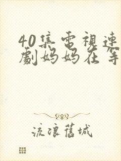 40集电视连续剧妈妈在等你