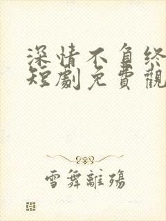 深情不负终遇你短剧免费观看