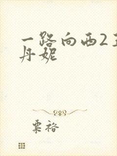 一路向西2王李丹妮封面