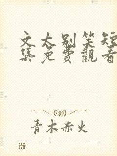 文太别笑短剧全集免费观看完整版封面