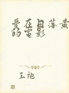 爱在日落黄昏时的电影