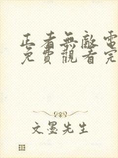 正者无敌电视剧免费观看完整版