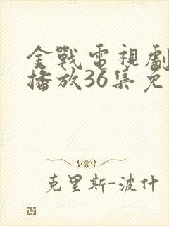 金战电视剧全集播放36集免费观看封面