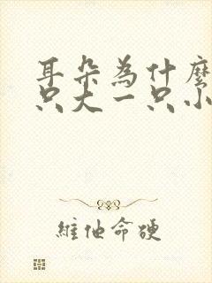 耳朵为什么有一只大一只小