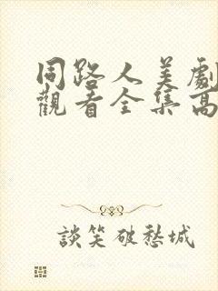 同路人美剧免费观看全集高清