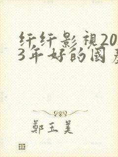 纤纤影视2023年好的国产电视剧