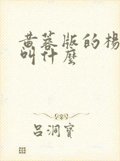 黄蓉版的杨贵妃叫什么