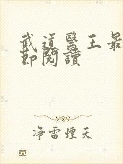 武道医王最新章节阅读封面