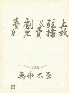 台剧《弦上光年》免费播放全集