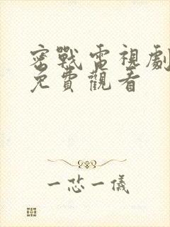 密战电视剧全集免费观看