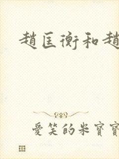 赵匡衡和赵匡胤