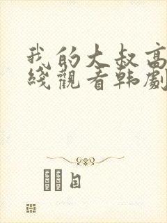 我的大叔高清在线观看韩剧