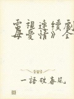 电视连续剧《父母爱情》全集封面