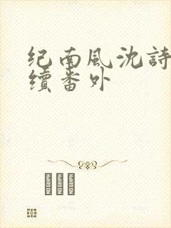 纪南风沈诗澜后续番外