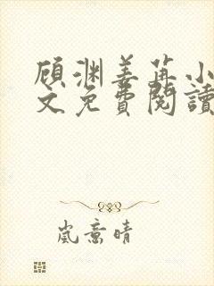 顾渊姜苒小说全文免费阅读