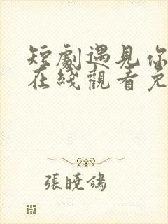 短剧遇见你之后在线观看免费完整版高清封面