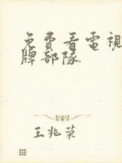 免费看电视剧王牌部队