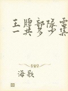 王牌部队电视剧一共多少集