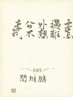 老公外遇要离婚我不想离怎么