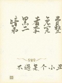 暗黑者免费观看第二季完整版封面