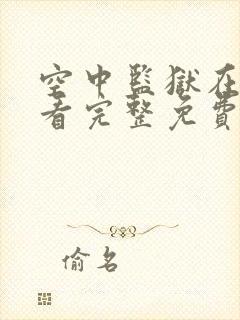 空中监狱在线观看完整免费高清原声