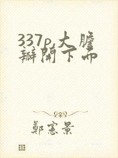 337p,大胆瓣开下面