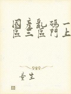 国产乱码一区二区三区门上区