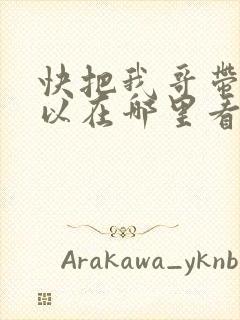 快把我哥带走可以在哪里看