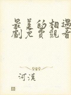 最美的相遇电视剧免费观看