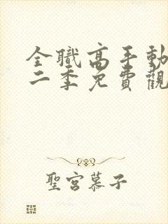 全职高手动漫第二季免费观看全集封面