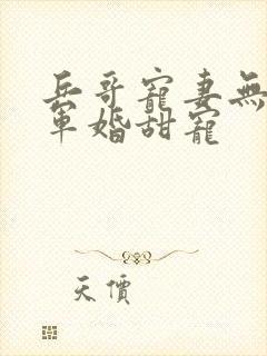 兵哥宠妻无下限军婚甜宠封面